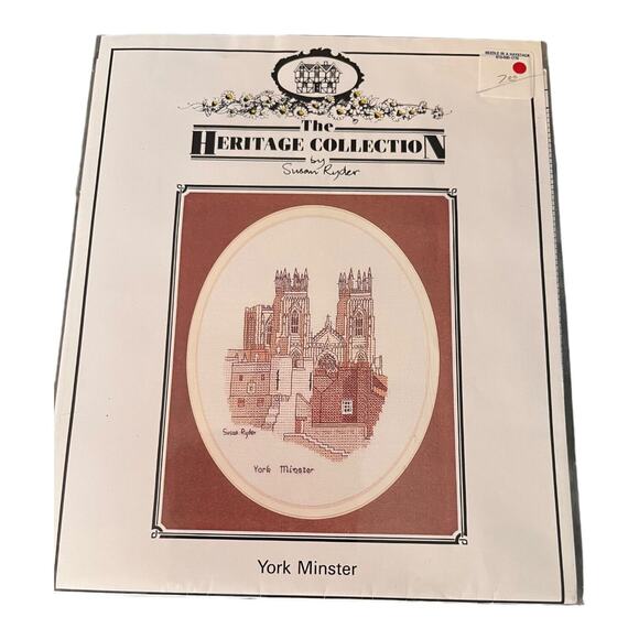 Heritage Collection ©1991 York Minster Cross Stitch Pattern Susan Ryder - Picture 1 of 2